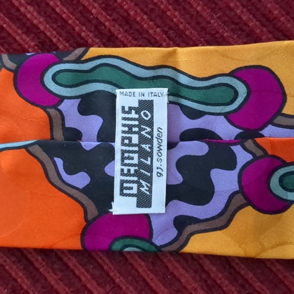 Memphis Milano G.J. Sowden Silk Tie - Picture 3 of 4